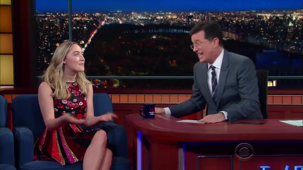 Saoirse Ronan Tries To Teach Stephen An Irish Accent