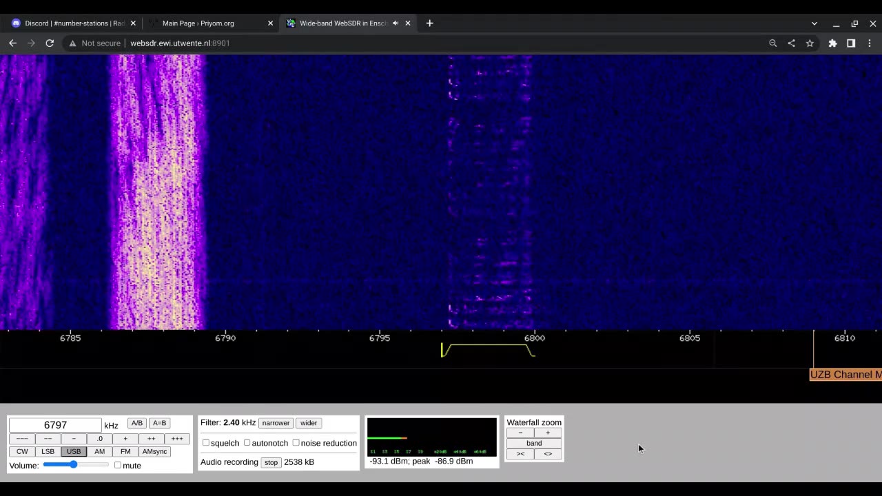 S11a Cherta 10/03/2023 1400 UTC 6797kHz