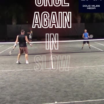 BACKHAND POACH VOLLEY FOR THE WINNER!