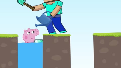 Which one smarter | Steve Alex Peppa Pig life | Funny Minecraft animation