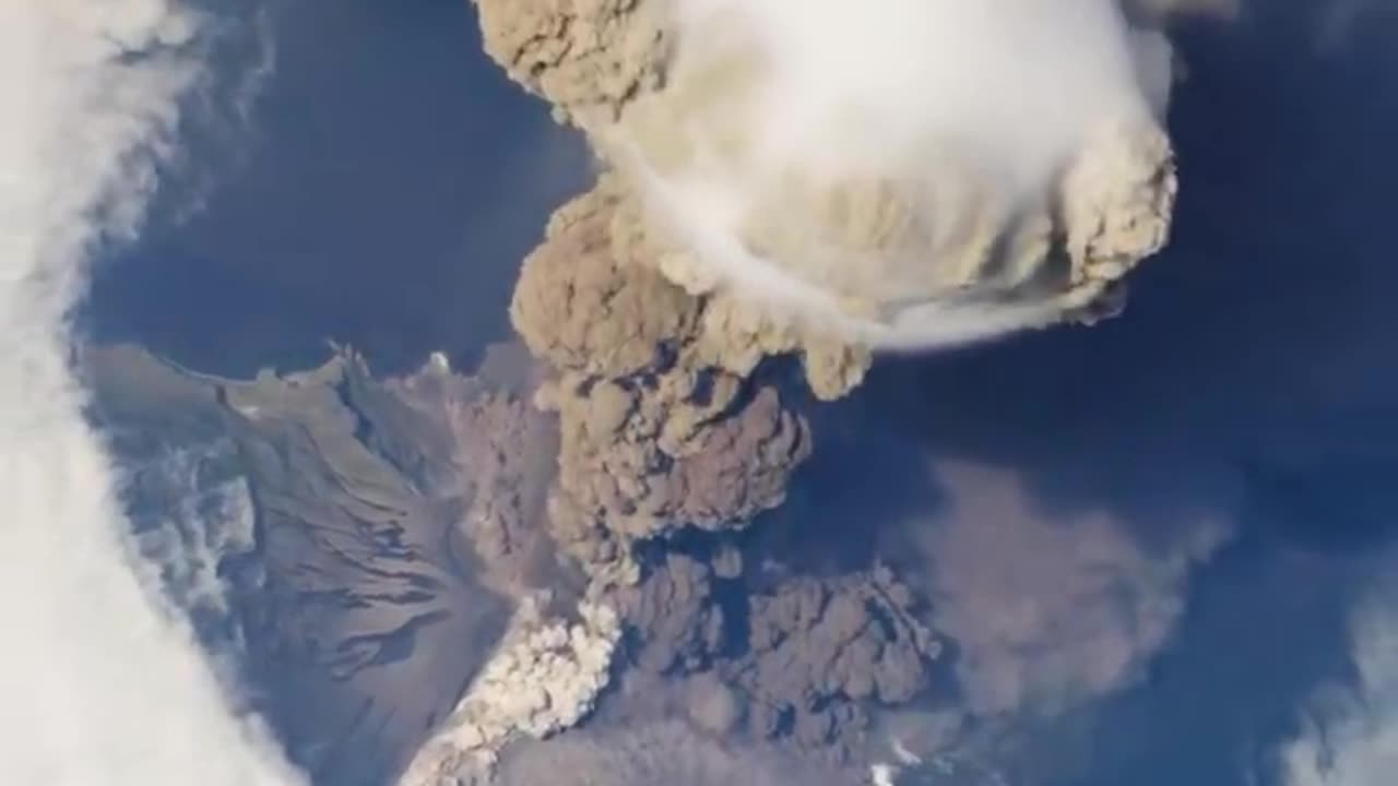 Eruption from the International Space Station