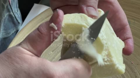 ASMR Cutting Cacao Butter