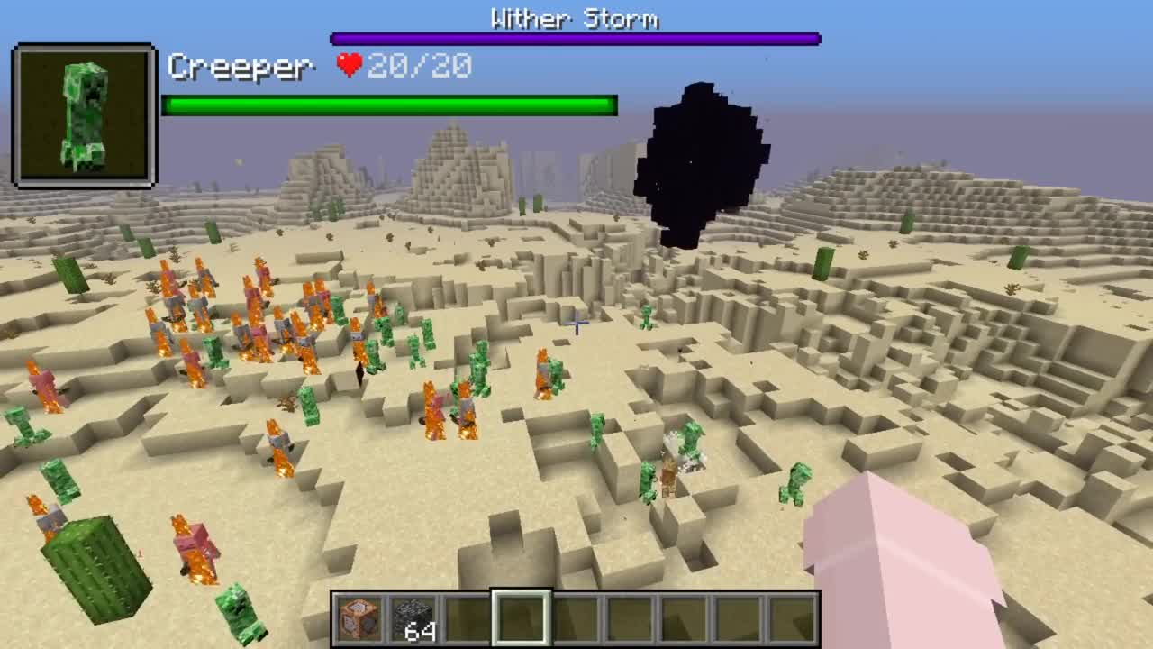 Herobrine Wither vs Wither Storm 7 STAGE in minecraft creepypasta5