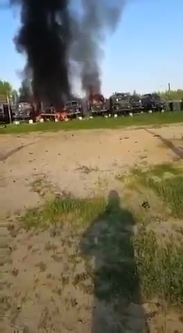 Russian equipment in Russia on Fire