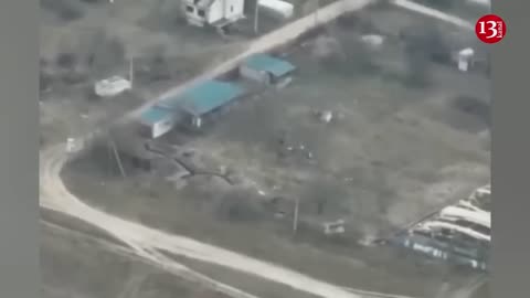Russians who dug a trench and made a "nest" for themselves, began to flee in panic at sight of drone