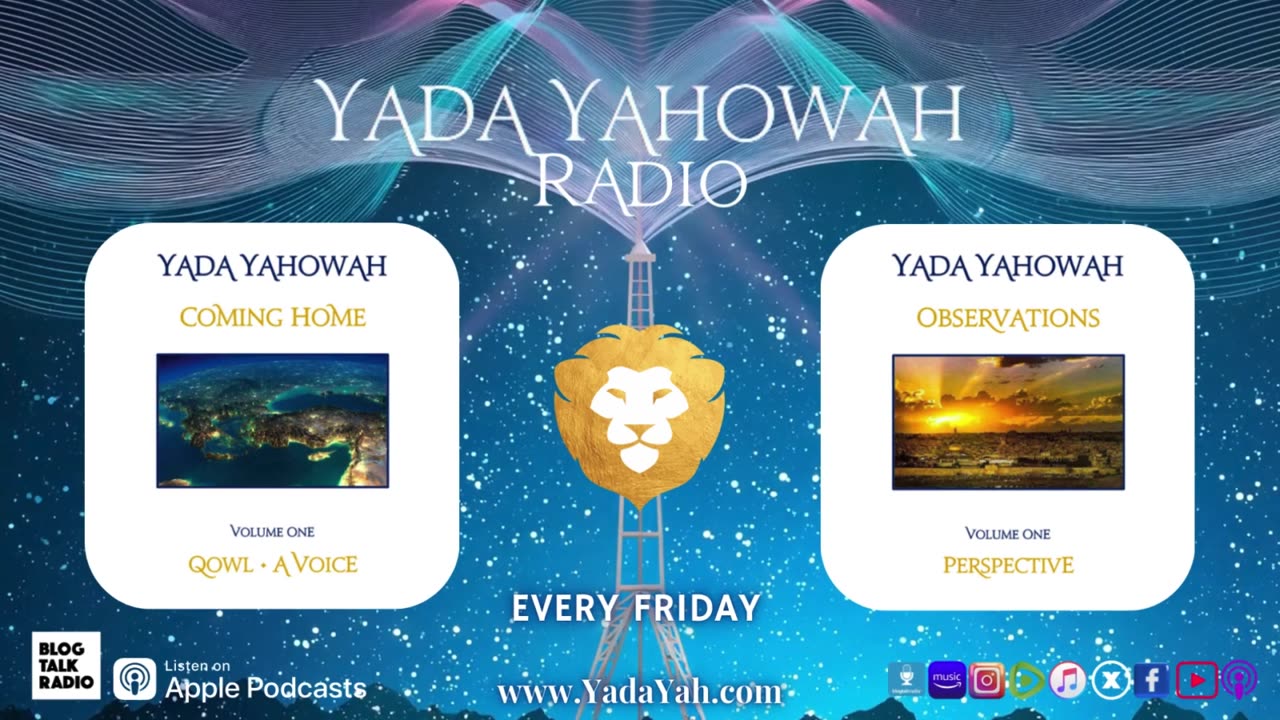 Yada Yahowah Radio live every Friday @ 7 pm EDT!