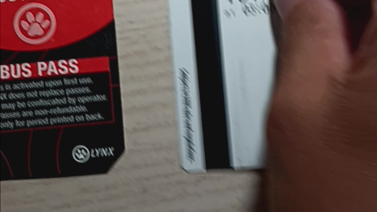 Lynx 7 day bus pass. New design or new...