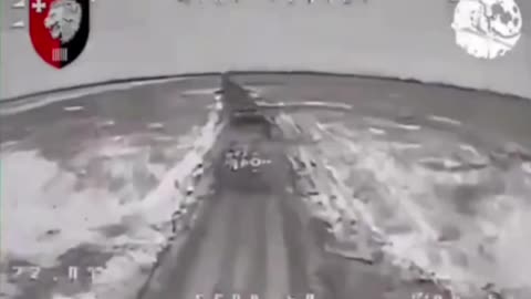 Drone Strike on an Overloaded Russian Tank