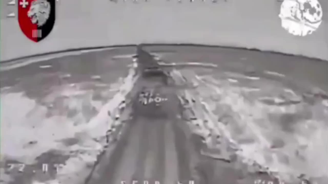 Drone Strike on an Overloaded Russian Tank