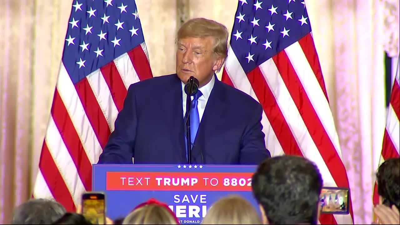 Trump Speaks to Supporters on Election Night