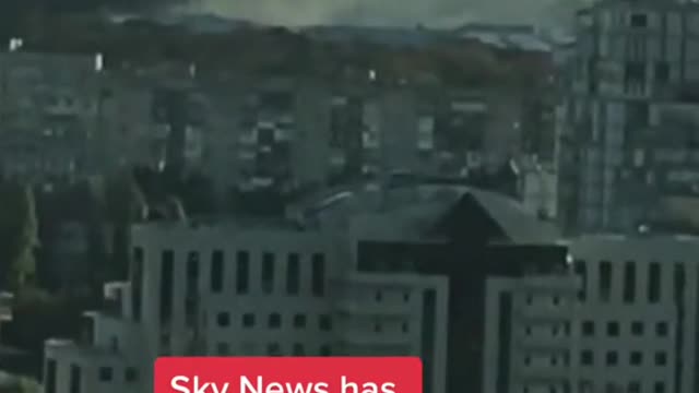 Sky News has verified this as showing Ukraine's capital city,