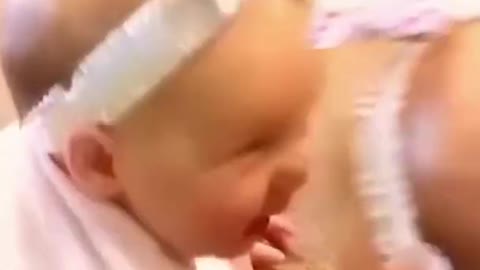 Cute Babies See Mirror