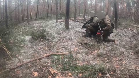 ⚡️🇷🇺 🇺🇦Fight in the forest near Kremennaya: Samara Legion