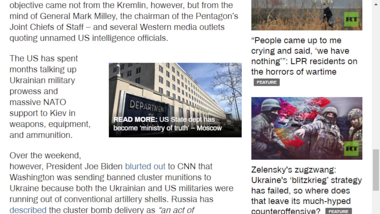US State Department trips over 'Ukraine failure'