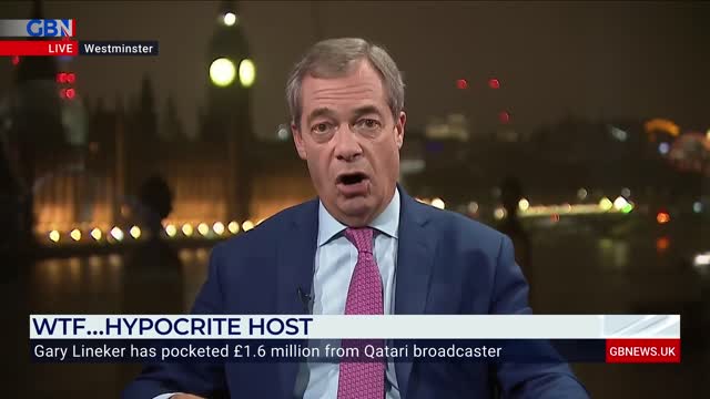 ‘Woke HYPOCRISY!’: Nigel Farage on Gary Lineker pocketing £1.6 million from Qatar