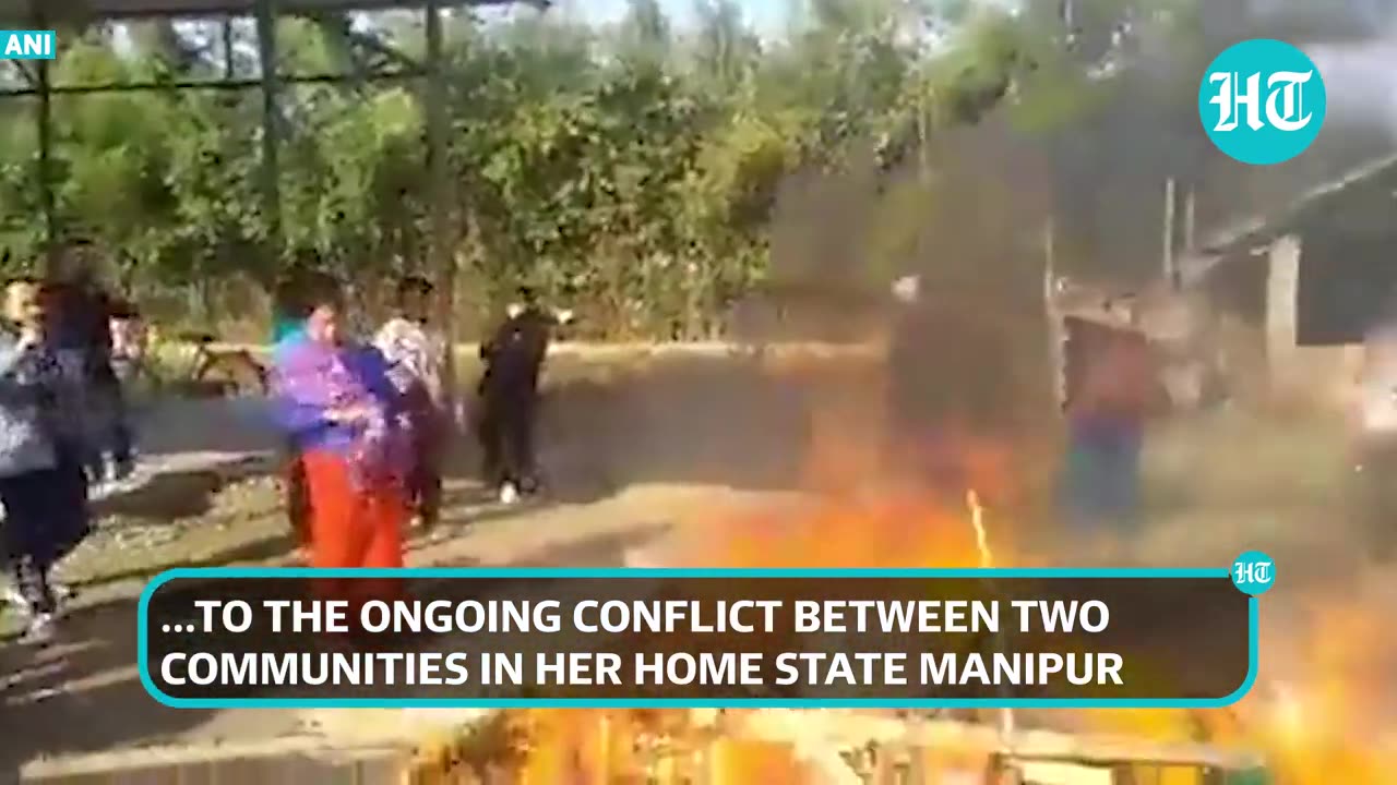 'Save Manipur': Olympian Mirabai Chanu Cries For PM Modi's Help As Violence Continues | Watch