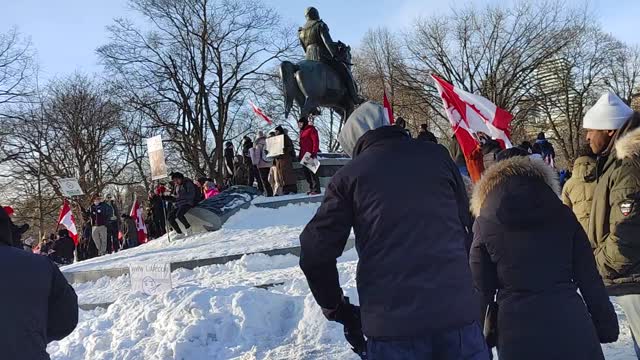 Raw Recording: DT Toronto Trucker Protest Pt 13