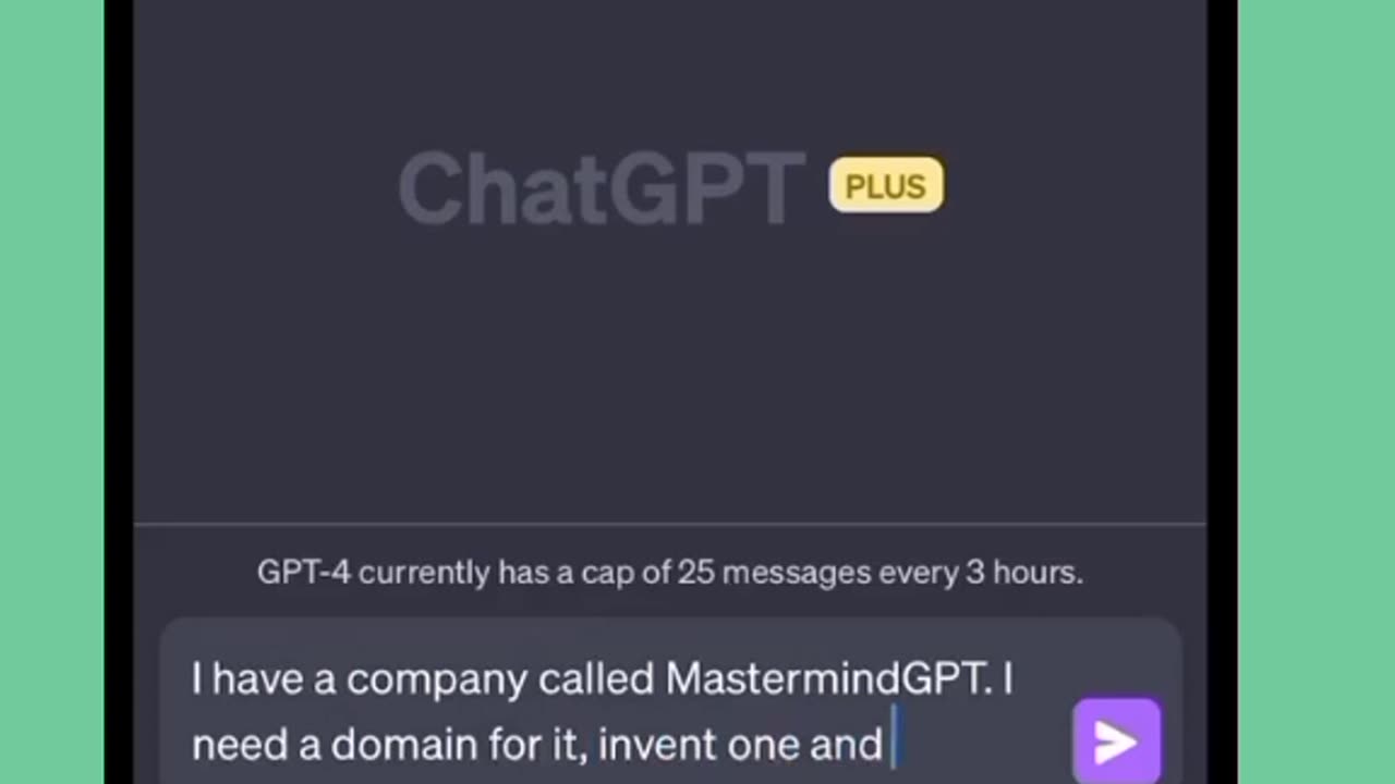 Chat gpt &domains