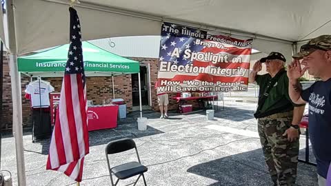 Illinois Freedom Alliance HQ June 26 2022 Event Flag Ceremony