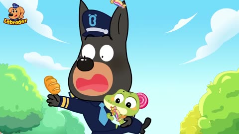 Police Takes Care of A Baby | Educational Videos | Cartoons for Kids | Sheriff Labrador
