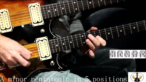 The A minor pentatonic scale