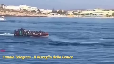 Ecco.......lo sbarco in Normandia......anzi no.... è Lampedusa 🫣🫣🫣