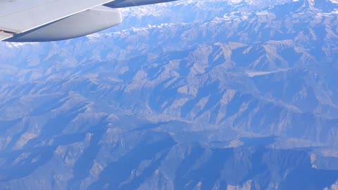 nepal view from airplane