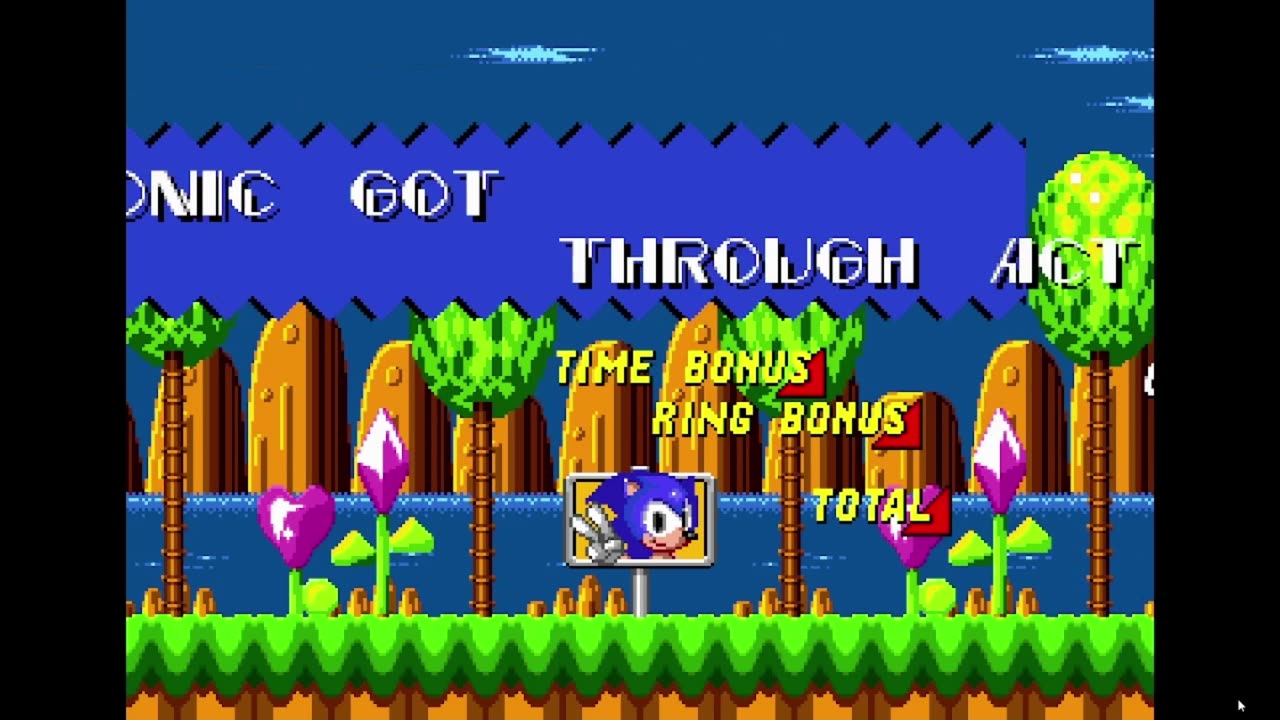 Sonic 2 main game and fan game