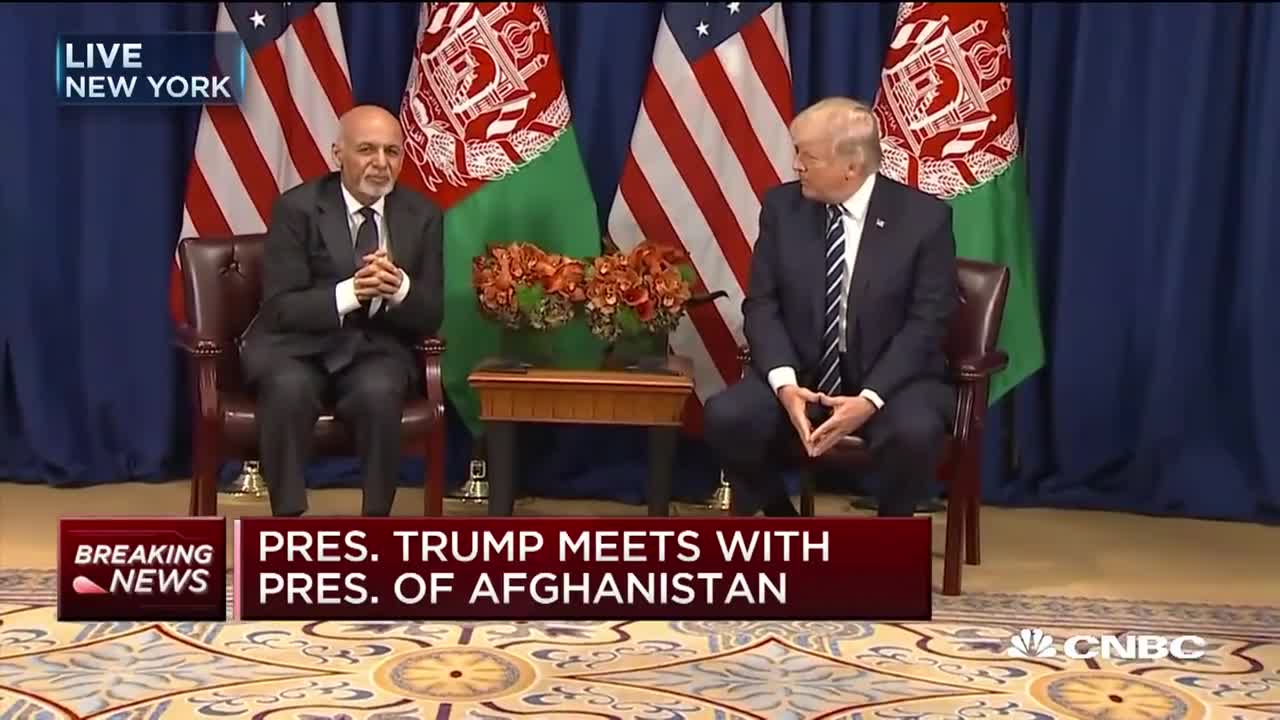 President Donald Trump Meets With Afghan President Ashraf...