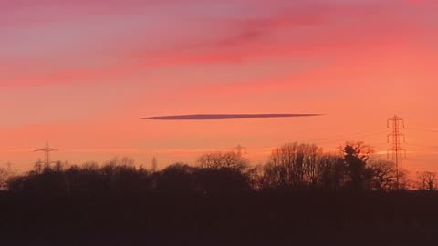 Weird UFO style cloud