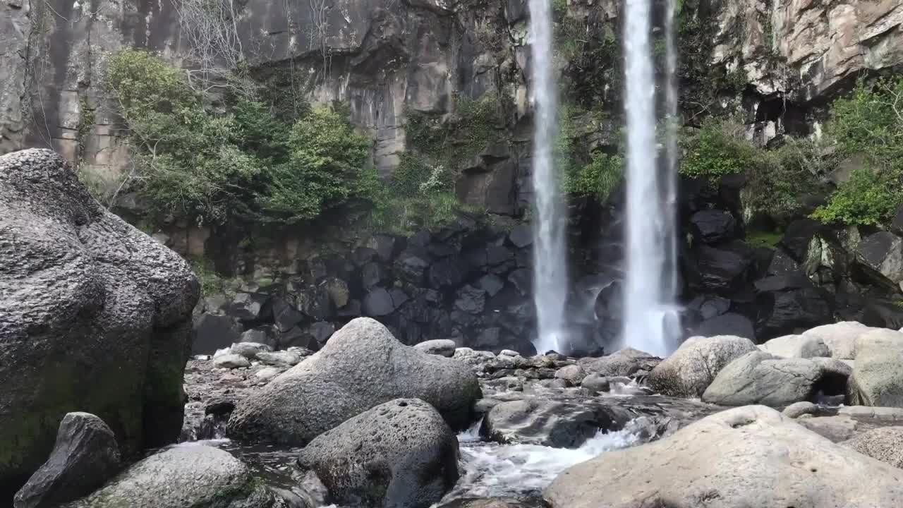 (HD) 1 Hour | Meditation, Relaxation - Stormy Waterfall