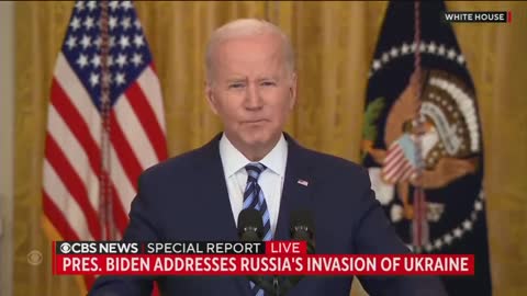 President BIDEN: This is a premeditated attack. Putin has been planning this for months