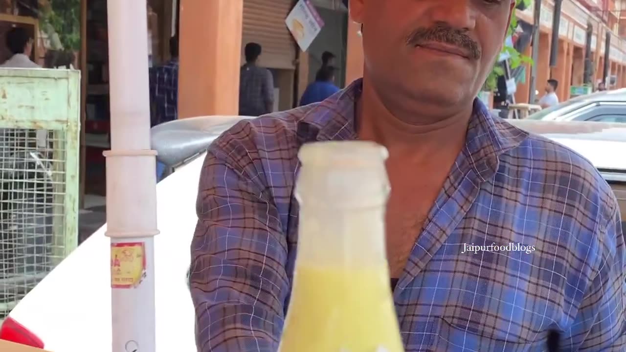 famous rabdi bottle at jaipur I street food