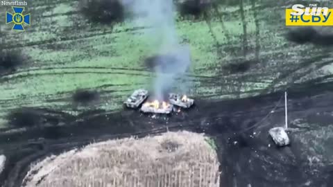 Three Russian infantry vehicles destroyed by Ukrainian special forces