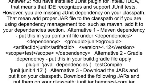 how can I add junitjar in intellij