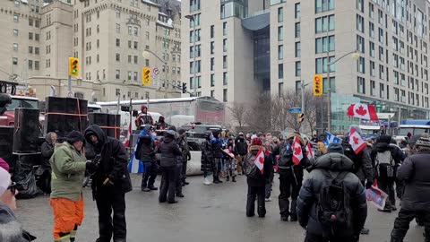 Ottawa February 6 - Freedom Protest This was another dance party by the Fairmont Chateau Laurier .