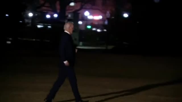 Biden literally ran away from the journalists who were waiting for him