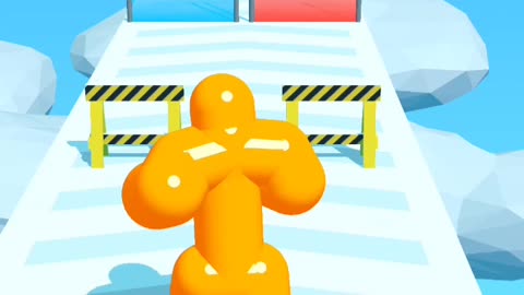 Man running on road