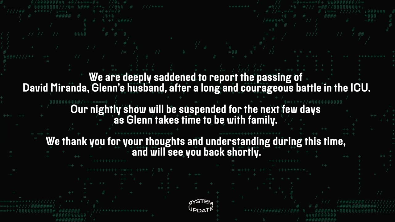 No Live Show Tonight—Thank You For Your Thoughts and Understanding