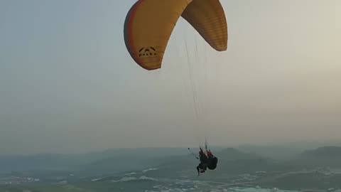 Paragliding flight