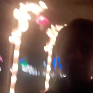 Walking down lighted hallway!