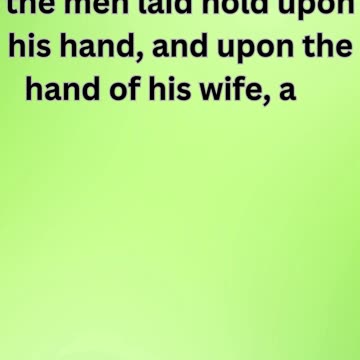 "Escape to the Mountains: Genesis 19:16"