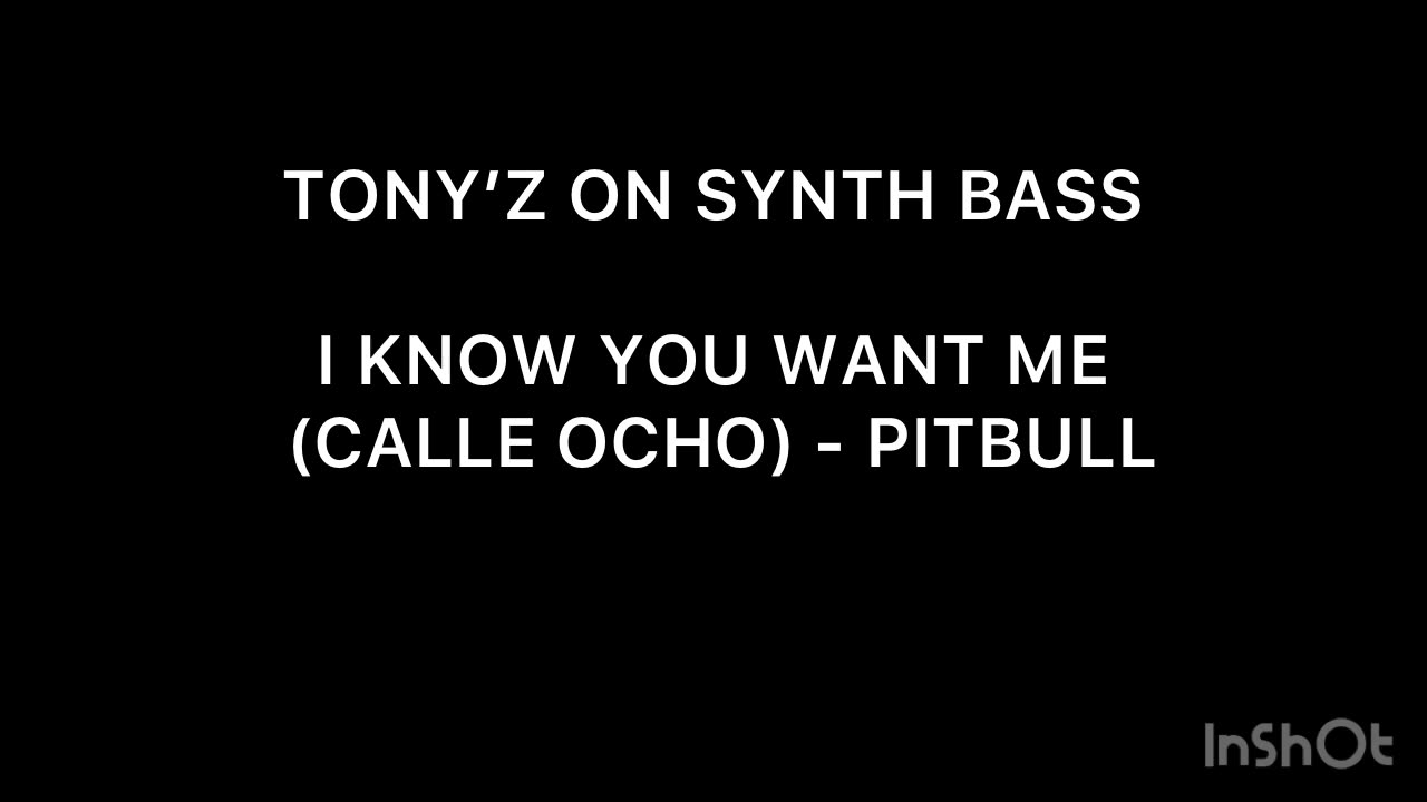 TONY’Z ON THE SYNTH BASS - CALLE OCHO (PITBULL)