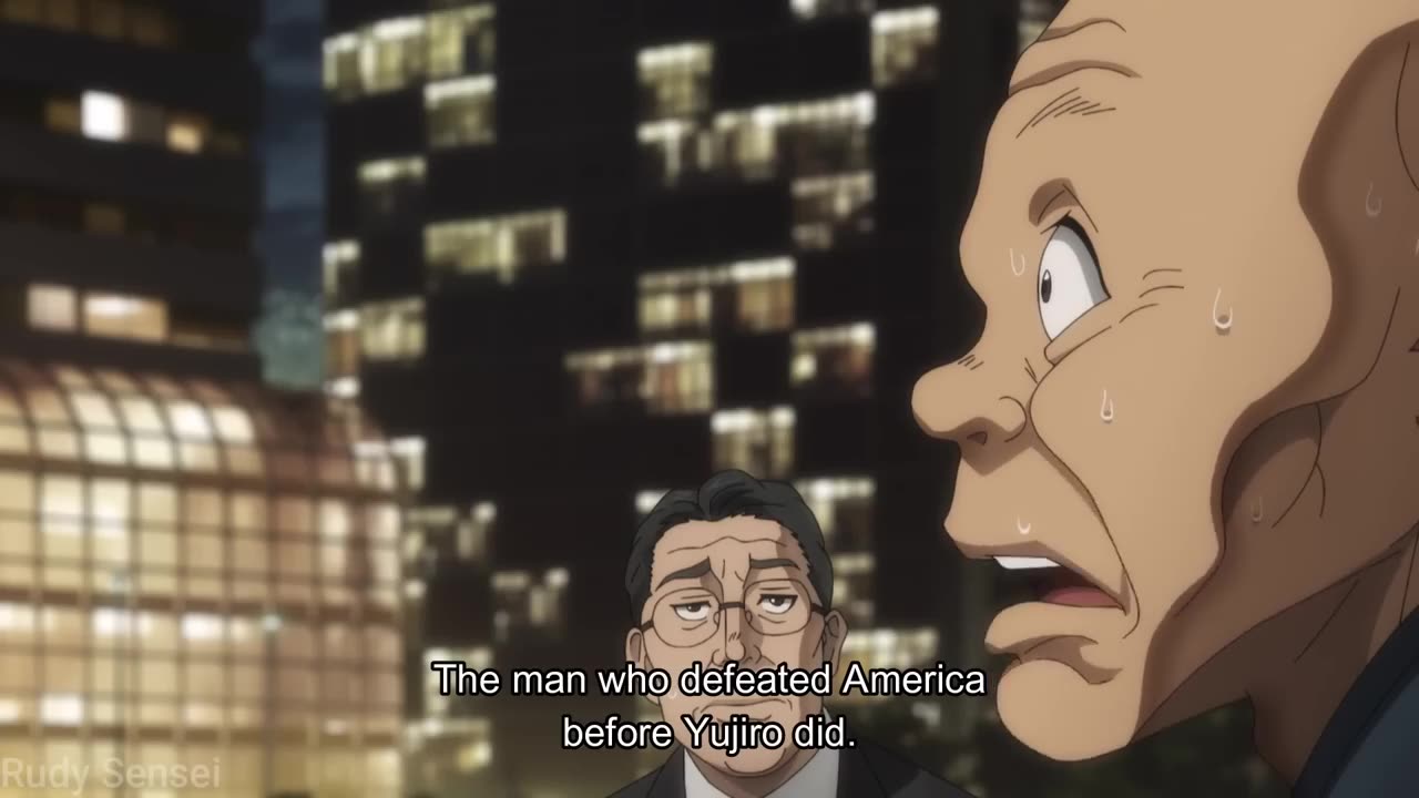 Yuichiro Hanma APPEARANCE _ Baki's Grandfather _ Baki Hanma Season 2 Part 2