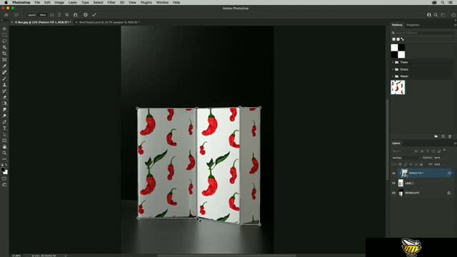 Creating and applying custom pattern fill layers