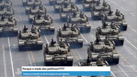 Tanks de guerra em Brasilia