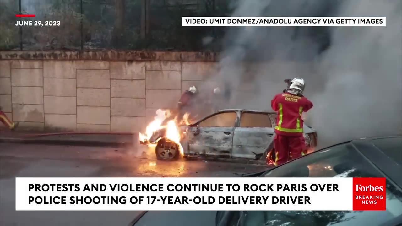 Shocking Footage Emerges Of Protests, Violence In Paris In Wake Of Police Shooting Of 17-Year-Old