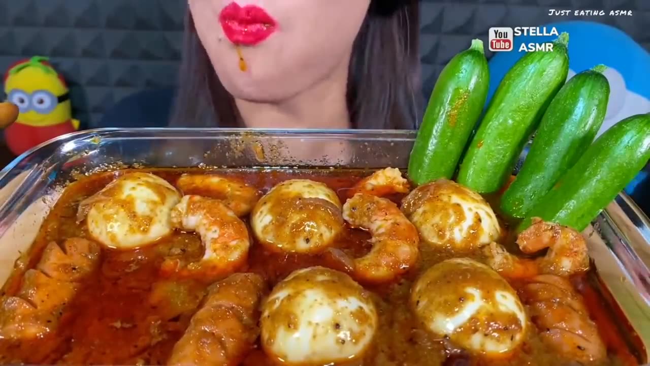 spicy soft BOILED EGGS 🤤 compilation (soft eating sound) | sas asmr, minee, asmr Phan,.. | 🥚🍲