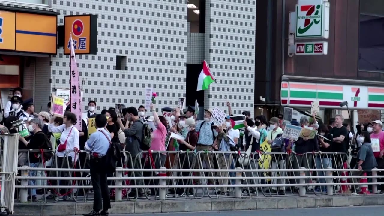 Tokyo protesters demand Gaza ceasefire amid G7