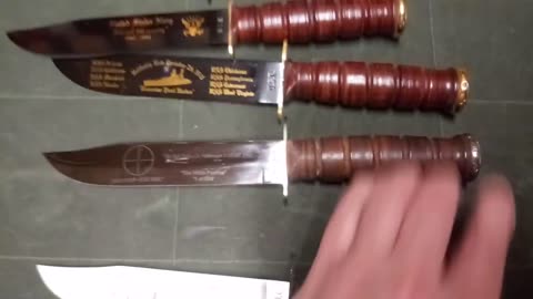 Post WW2 Combat Knives Pt.5 Camillus Commemorative knives.